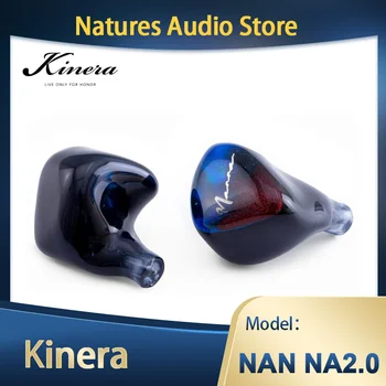 KINERA NAN NA 2.0 Pro 2EST+1DD+1BA Fülhallgató HIFI DJ Monitor Fülhallgató, NANNA 2 2,5 mm 3,5 mm-es Adapterrel 0.78 2Pin Kábel, Fejhallgató