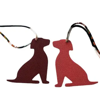 Állat-kutya keychains valódi bőr selyem lánc a nők varázsa táska jogosultja bizsu autó díszek klasszikusok tartozékok kulcstartó