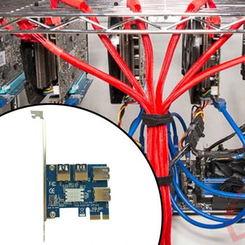 PCI-E 1X Külső 4 PCI-e slot Kelő Kártya PCIe 1 4 PCI express 16X Csatoló PCIe Port Szorzó Kártya Bitcoin-Bányász