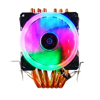 IWONGOU Cpu Hűtő Ventilátor 6 Réz Csövek hűtőborda Intel Lga 2011-V3/2011/1366/1151/1150/1155 AMD AM4/AM3/AM2