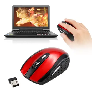 Mini egér 2,4 GHz-es Vezeték nélküli Optikai Gaming Mouse Vezeték nélküli Egér for Notebook PC Asztali Játék, Laptopok, Számítógépes Egér Hajó