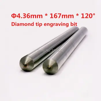 4.36 mm * 167mm hossza * 120 fokos Gyémánt húzza gravírozás kicsit fém gravírozás pont gyémánt hegyű húzza gravírozó kicsit 1db
