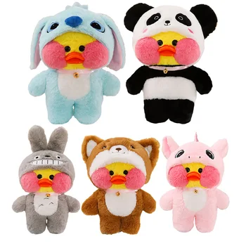 Új Lalafanfan Kacsa Átalakult Állat cosplay Totoro Panda Egyszarvú Dududuck Aranyos Plüss Babák Játék a gyermek Születésnapi Ajándékok