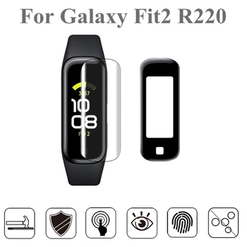 3Pcs Puha TPU Tiszta Smartband Védőfólia Samsung Galaxy Fit 2 SM-R220 Okos Karszalag Fit2 R220 Képernyő Forgalmazónak