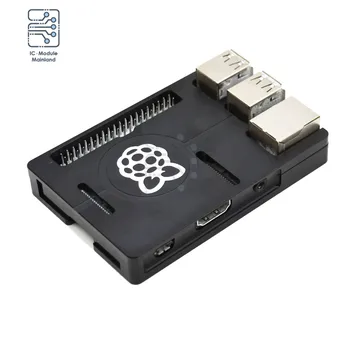 Fém Esetben Fekete Ultra-vékony Fém Shell Alumínium ötvözet CNC Kompatibilis a Raspberry Pi 3B+ B + Burkolat Doboz