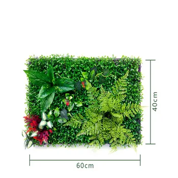 40X60cm Növény Fal Gyep Esküvői Háttér Tartozékok UV Védelem Kültéri Kerti Zöld Műanyag Garden Hotel Dekorációs Bolt