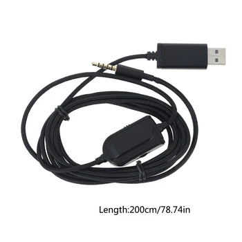 3,5 mm-USB Talkback Chat -Audio Aux kábel Kábel Beépített Némítás Hangerejének szabályozása -Astro A10 A40-a30-as A50 -Logitech G933 -Xbox