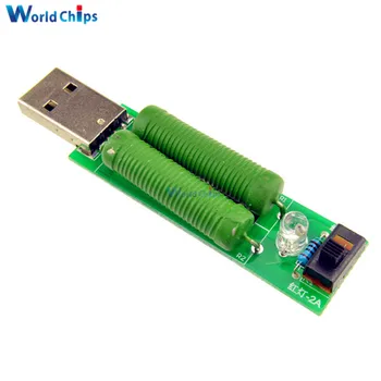 2DB USB Terhelési Ellenállás Áram Ellenállás-Mobile Power Öregedés Ellenállások Modul 2A/1A USB Porthoz Digitális Feszültség-Mérő Teszter