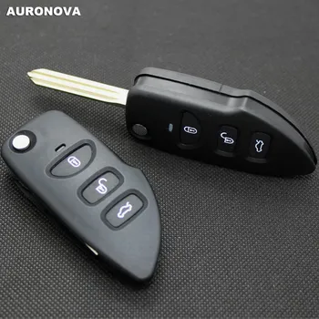 AURONOVA Új Frissítés Összecsukható Kulcs Shell Kia Carens 3 gombos Távirányító Autó Kulcs Esetben DIY