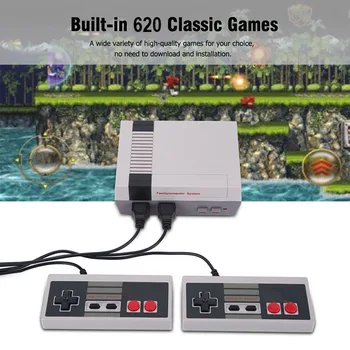 NES 8 Bites konzol ,Mini TV, Videó, Játék Konzol , Beépített 620 Retro Játékok, TV Kimenet Támogatás, Gyermek Ajándék