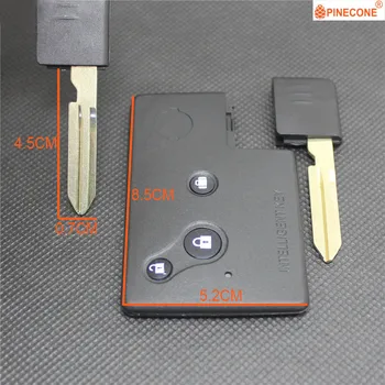TOBOZ-NISSAN TEANA Gomb 3 Gomb Cserélje ki Kulcs nélküli Smart Kártya Autós kulcstartó Shell Esetében Üres Penge