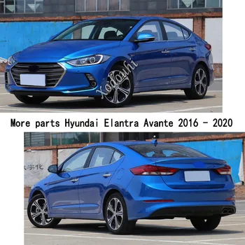A Hyundai Elantra Avante 2016 2017 2018 2019 2020 Autó fedezet Érzékelő Fej Elülső Lámpa Lámpa Trim Keret Része Fröccsöntés Stick 2db