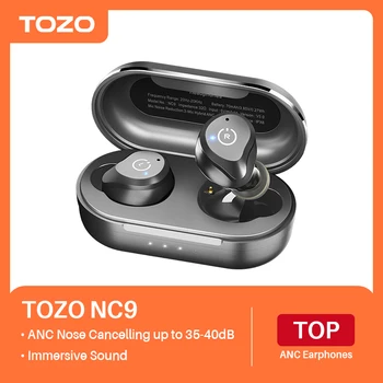 TOZO NC9 TWS Igaz, Vezeték nélküli Bluetooth-Fülhallgató segítségével Sztereó Mikrofon Bass Fülhallgató, Audio-Sound Fülhallgató 2Microphones