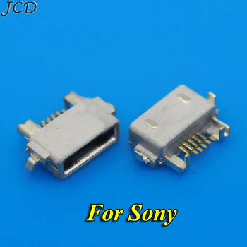 JCD 2db/sok Micro-USB, Jack-Csatlakozó Női 5 pin Töltő Csatlakozó A Sony Xperia Z L36h LT29i c6603 LT36 LT25C C6602