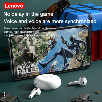 Lenovo HT38 Vezeték nélküli Bluetooth Fülhallgató 5.0 TWS 9D Stere Mini Fülhallgató, Mikrofon Sport Vízálló Fülhallgató Fejhallgató A Xiaomi