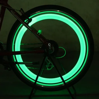 1db Bicikli Lámpa Küllő Kerékpározás Kerékpár Willow LED Kerék Vezeték Fények Vízálló Kerékpár Kerékpáros Lámpa Gumiabroncs Szelep Sapka Kerék