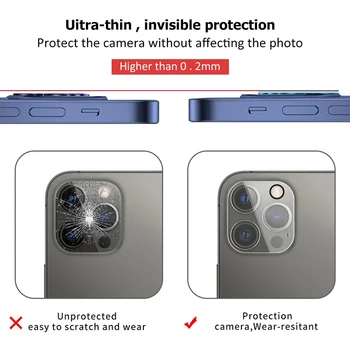 Kamera Len iPhone 13 12 Pro Max 13 Mini Lencse Edzett Üveg védelem iPhone12 13 Pro Max 13Mini Üveg kijelző Védő fólia