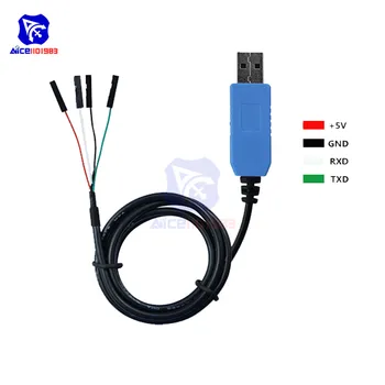 Diymore FTDI FT232RL(6Pin)/PL2303HXD(6Pin)/PL2302TA(4 tűs) USB-TTL Soros UART RS232 Adapter Letöltés Kábel Arduino