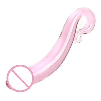 Rózsaszín, Üveg Hamis Realisztikus Pénisz Dildók Női Felnőtt Férfi Maszturbátor Anális Plug Vagina Labdát Szex Játékok Felnőtt Termékek Erotikus Bolt