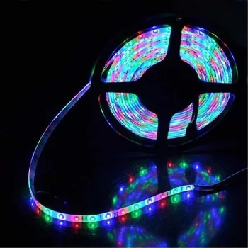 12V 5050 Többszínű LED Szalag Lámpa Szett Szalag RGB 5 Méter Plusz 24/44 Kulcs Távirányító Lámpa Led String Szalag Party Dekoráció
