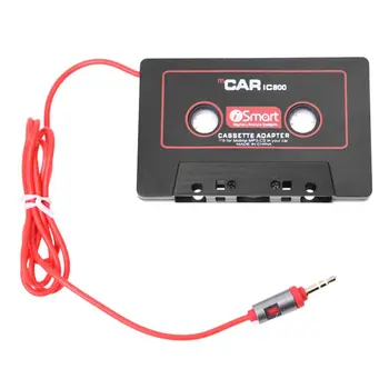 Car Audio Rendszerek Autó Sztereó Kazetta Adapter Mobiltelefon, MP3, AUX, CD Lejátszó 3,5 mm-es Jack Autó, Teherautó, Furgon (Szín: Fekete
