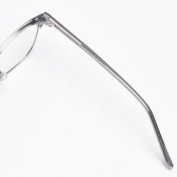 Peekaboo koreai stílus retro optikai szemüveg keret, a nők fele keret, szemüveg, a férfiak négyzetméter kiváló minőségű acetát egyértelmű, objektív, fekete