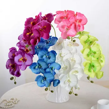 3D Mesterséges Pillangó Orchidea Virágok Hamis Lepke flor Orchidea Virág a Haza Esküvői DIY Dekoráció Igazi Érintse meg az Otthon Dekoráció