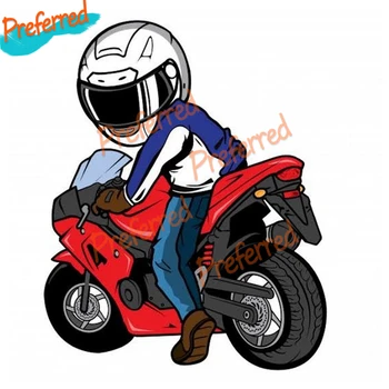 Személyiség Motoros Közúti Versenyző Motorkerékpár-Versenyző, Autó Matrica, Matrica Anime Aranyos Autó Kiegészítők, Dekoráció Pegatinas Para Coche