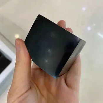 Természetes fekete turmalin kristály Shi Jing kocka energia gem reiki gyógyító szoba dekoráció gift180-200g