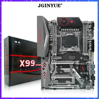 JINGYUE X99 Alaplap LGA 2011-3 Készlet Szett E5 2670 V3 Processzor 64 gb-os(16 GB*4) DDR4 ECC Memória M. 2 SATA M. 2 NVME USB3.0 ATX D4