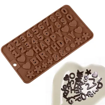Kreatív szilikon penész angol ábécé imádom a csokoládét penész jelly fondant eszköz torta dekorációs eszköz bakeware torta eszköz gyakorlati
