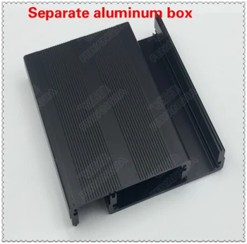 ( Ingyenes szállítás) 100x76x35mm Fekete Extrudált Alumínium Burkolat PCB Eszköz Doboz DIY Elektronikus Projekt Esetében