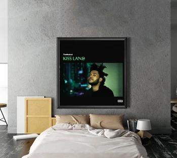 The Weeknd - Kiss Föld Zenei Album Borító Vásznat Poszter Haza Falfestés Dekoráció (Nincs Keret)
