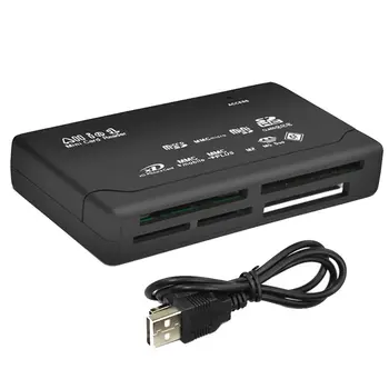 Egy Kártya Olvasó, USB 2.0, SD kártyaolvasó Adapter Támogatás TF CF, SD, Mini SD SDHC MMC, MS, XD, USB-Kábel