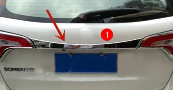 A Kia Sorento 2013-Magas minőségű ABS Króm hátsó csomagtartó ajtó dekorációs szalag csomagtérajtó stílus csík Autó stílus