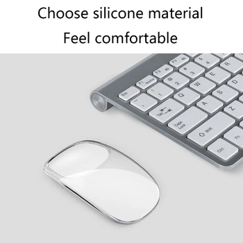 Puha Szilikon Átlátszó Kompatibilis a Magic Mouse 1/2 Anti-Semmiből Védő tok,Anti-csepp Könnyű Cipelni