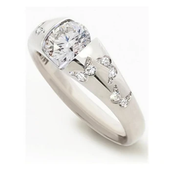 2021 Carofeez Romantikus Kristály Strassz Gyűrű Női Kiegészítők, Ékszerek, Esküvői Ajándék Zenekar Divat Pillangó Design Gyűrűk