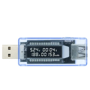 Dual USB Feszültség-Mérő Sync Digitális Árammérő Monitor Vágási Teljesítmény Mutató Külső Töltő USB Digitális Voltmérő