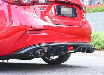 A Mazda 3-As Axela ABS Hátsó Lökhárító Diffúzor Lökhárítók Védő 2017-2019 WCK Axela Body kit lökhárító hátsó ajak hátsó spoiler
