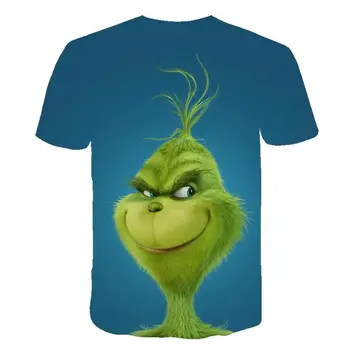 Új, 3D-nyomtatott póló film zöld grincs póló top divat aranyos állat mintás női-férfi divat ruházat-póló