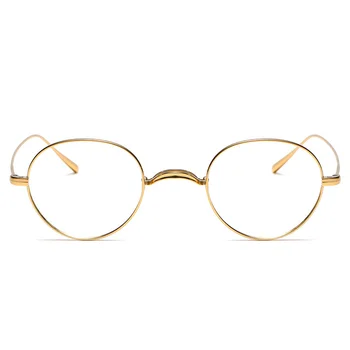 Amerikai Márka, Design Titán Retro Szemüveg Kerek Ultra-könnyű Receptet Kék Blokkoló Szemüveges Férfi Rövidlátás Gafas Oculos