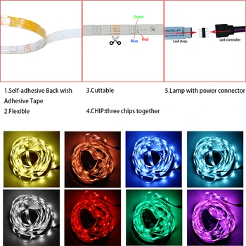 LED Szalag Light Link tár Az RGB 5050 2835 LED Szalag Alkalmas 4Pins 10mm LED szalag