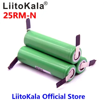 LiitoKala eredeti 18650 2500mAh Akkumulátor INR18650 25r vonalon 3.6 V Mentesítés 20A Dedikált Akkumulátor + DIY Nikkel
