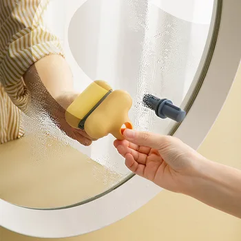 Többfunkciós Üveg Ablaktörlő Műanyag Tisztító Fali Tükör Üveg Tisztító Kefe Haza Fürdőszoba Tükör Defogging Eszközök