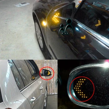 2X LED Nyíl Panel Yaris Toyota Corolla Avensis RAV4 Camry Auris Hilux Prius Chr Autó LED Visszapillantó Tükör, lámpa Fény