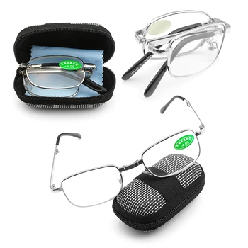Hordozható, Összehajtható Olvasó Szemüveg Doboz, Nők, Férfiak, Keret nélküli Mágneses Szemüveg Távollátás Szemüveg Szemüveg +1.0~+4.0