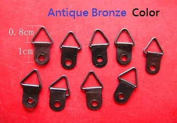 200pcs 8x18mm Kis táska képkeret kézműves kiegészítők Réz Antik Bronz Fekete Fém Kampó