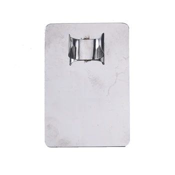 Nail Art Fém Gyűrűvel Állítható Paletta Ezüst Festmény Rozsdamentes Acél Tál Manikűr Eszköz Smink Alapja Gél Keverés 7.7*5cm