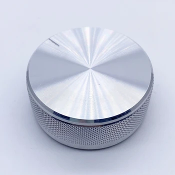 48*19mm Alumínium Ötvözet Potenciométer Kódoló hangerőszabályzó Audio Gomb Kap a 6 mm Tengely Furat Gomb ( Recés Tengely Dia/D-tengely)