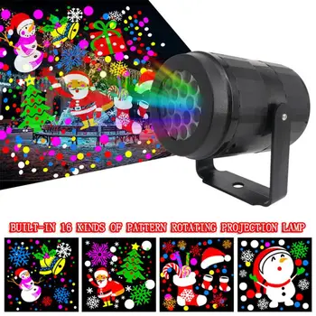 Karácsonyi Lézer Projektor 16 Minták Karácsonyi Projektoros lámpa Szabadtéri Lézer Projektor Karácsonyi Buli Színpadon, Otthon Dekoráció